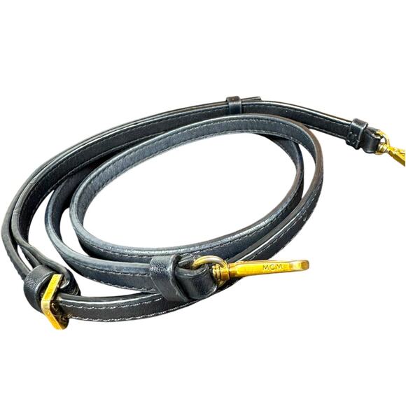 MCM Anya Zip Top Leather Mini Shopper Crossbody Handbag - Picture 11 of 14